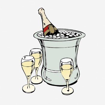 Champagne celebration hand drawn illustration. | Free Photo - rawpixel