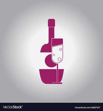 Champagne Champagne bottle vector image