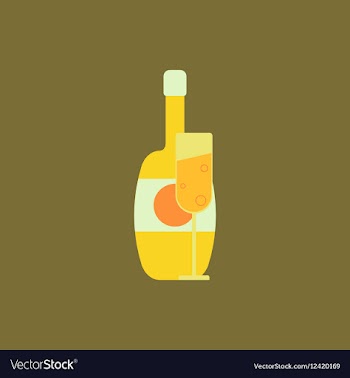 Champagne Champagne bottle vector image