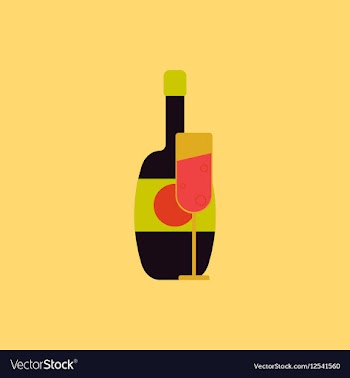 Champagne Champagne bottle vector image