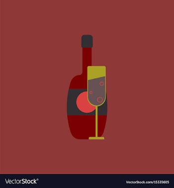 Champagne champagne bottle vector image