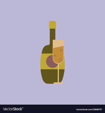Champagne champagne bottle vector image