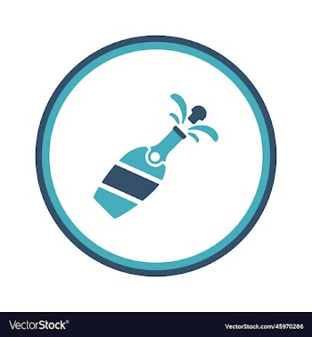champagne creative icon from christmas icons