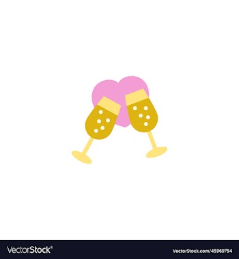 champagne creative icon from valentines day icons
