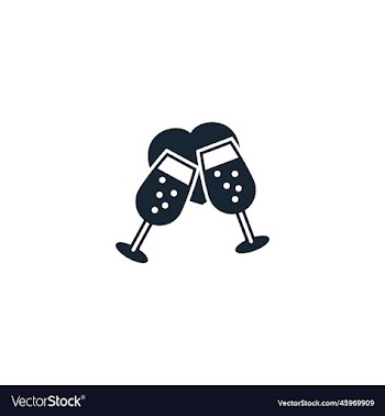 champagne creative icon from valentines day icons