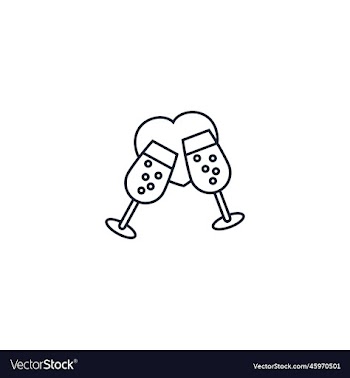 champagne creative icon from valentines day icons