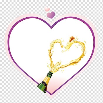 Champagne Euclidean Heart, Champagne transparent background PNG clipart