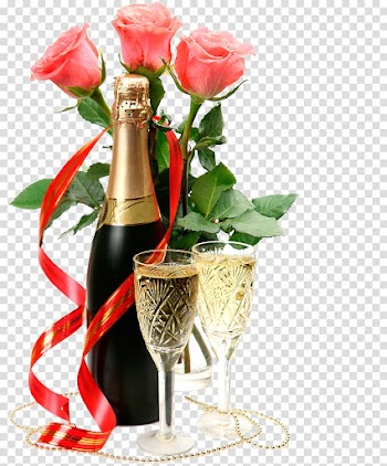 Champagne Flower Birthday , champagne transparent background PNG clipart