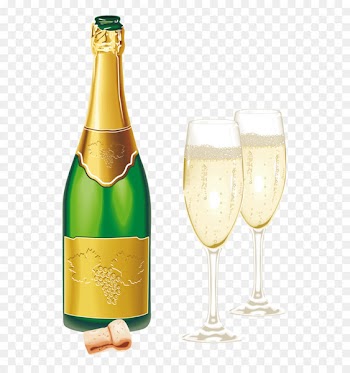 Champagne glass Beer Clip art - New Year Open Champagne with Glasses PNG Picture 