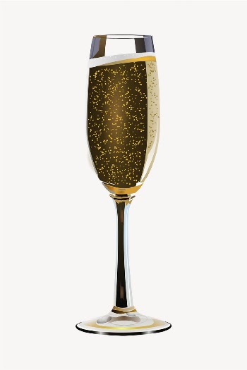 Champagne glass clipart, beverage illustration | Free Vector - rawpixel