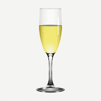 Champagne glass clipart, celebration drink | Free PSD - rawpixel