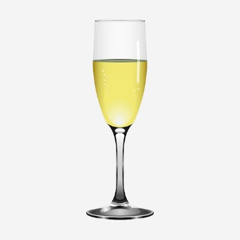 Champagne glass clipart illustration. Free | Free Photo - rawpixel