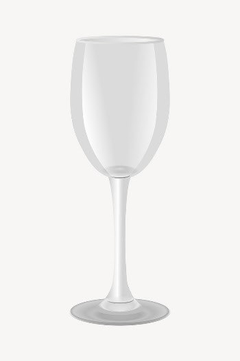 Champagne glass clipart, utensil illustration. | Free Photo - rawpixel