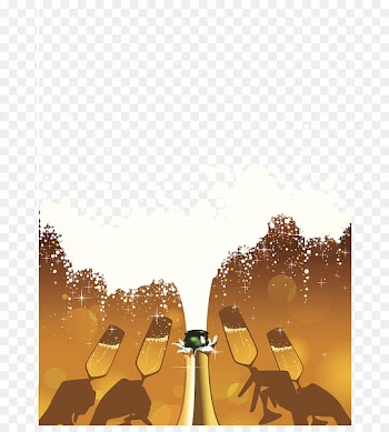 Champagne glass Wine Cola Carbonated drink - Coca Cola bubble decoration illustration 