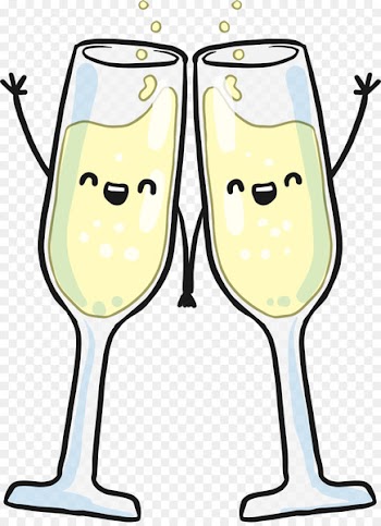 Champagne glass Wine glass - Hand in hand champagne glasses 