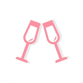 Champagne glasses Valentines day icon | Free stock vector - 425005