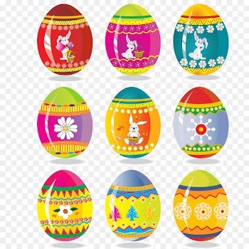 Champagne Sparkling wine Easter Bunny Birthday cake - Easter Eggs Vector 