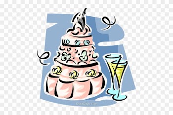 Champagne Wedding Cake Clipart - Cake