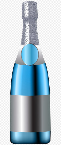 Champagne Wine Bottle Clip art - Champagne Bottle Blue PNG Clip Art Image 