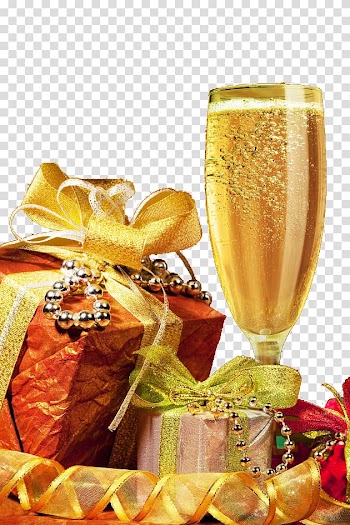 Champagne Wine Escola de Conduxe7xe3o via verde Christmas Gift, Christmas gifts and champagne transparent background PNG clipart