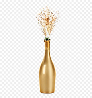 Champagne Wine glass Fizz - Gold champagne 