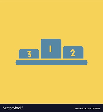 Championship podium vector image