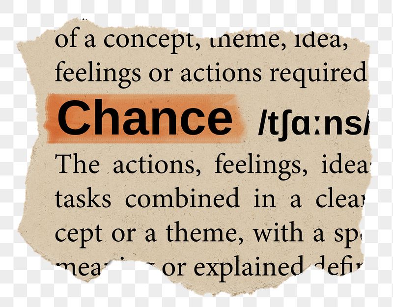 Chance png word sticker, torn | Free PNG - rawpixel