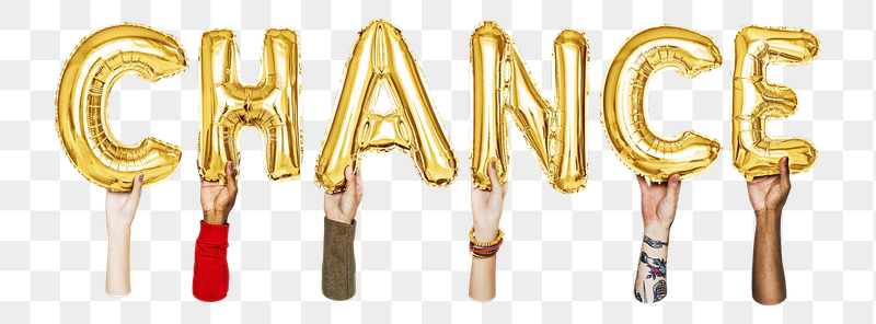 Chance word png, hands holding | Free PNG - rawpixel