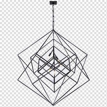 Chandelier Cubism Light fixture Lighting Modern art, light transparent background PNG clipart