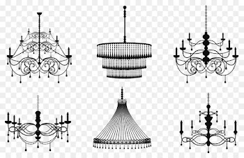 Chandelier, Drawing, Lighting, Light Fixture PNG