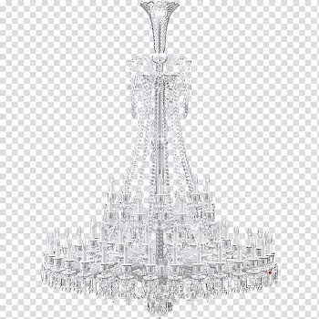 Chandelier Light fixture Lighting Baccarat Lead glass, chandelier transparent background PNG clipart