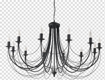 Chandelier Light fixture Lighting Lamp Shades Incandescent light bulb, lustre transparent background PNG clipart