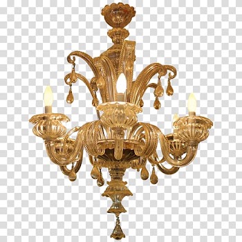 Chandelier Light fixture Murano Sconce, light transparent background PNG clipart