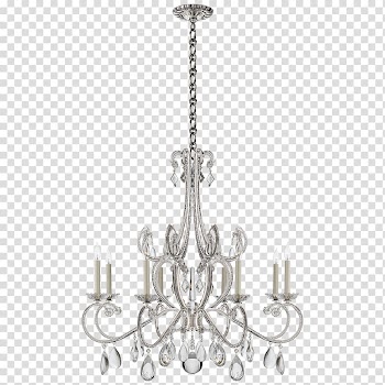 Chandelier Lighting Brass Brushed metal, light transparent background PNG clipart