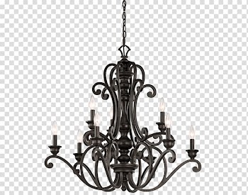 Chandelier Lighting Light fixture Kichler, Candle transparent background PNG clipart