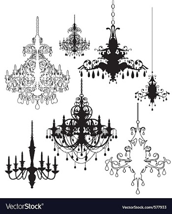 Chandeliers vector image