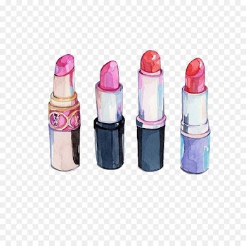 Chanel Lipstick Cosmetics Watercolor painting Drawing - Hand drawn cosmetics,Lipstick 