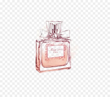 Chanel No. 5 Perfume Drawing Miss Dior - Pink perfume 