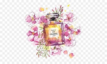Chanel No. 5 Perfume Fashion Illustration - Drawing perfume 