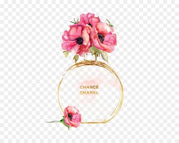 Chanel No. 5 Watercolor painting Perfume Printmaking - Perfume flowers 