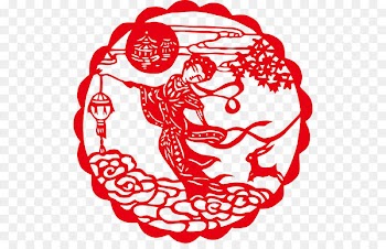 Chang'e Chinese paper cutting Papercutting Mid-Autumn Festival Moon rabbit - Chang E 