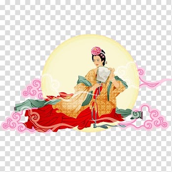 嫦娥奔月 Chang'e Mid-Autumn Festival Classic of Mountains and Seas, others transparent background PNG clipart