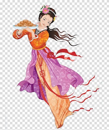Change Mid-Autumn Festival u5ae6u5a25u5954u6708 Moon rabbit, fairy transparent background PNG clipart