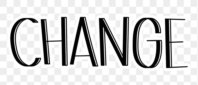 Change png word sticker typography, | Free PNG - rawpixel