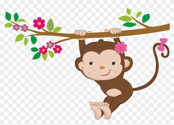 Changossala De Monoanimales - Swinging Baby Monkey Throw Blanket