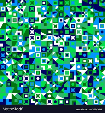 Chaotic abstract colorful geometric pattern vector image