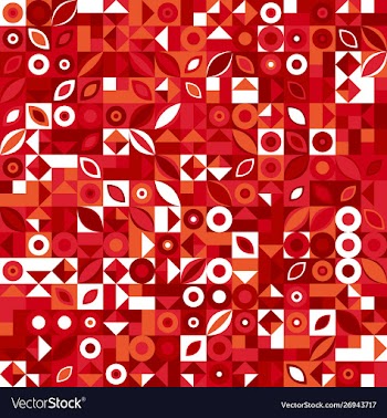 Chaotic abstract colorful geometric pattern vector image