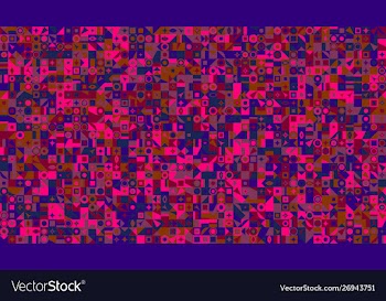 Chaotic colorful abstract geometric pattern vector image