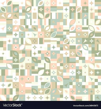 Chaotic colorful abstract random mosaic pattern vector image