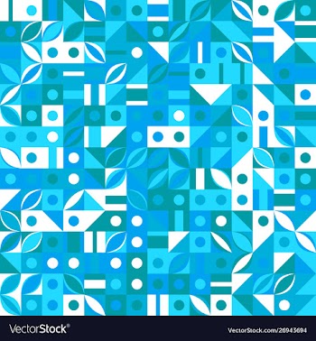 Chaotic colorful geometrical mosaic pattern vector image